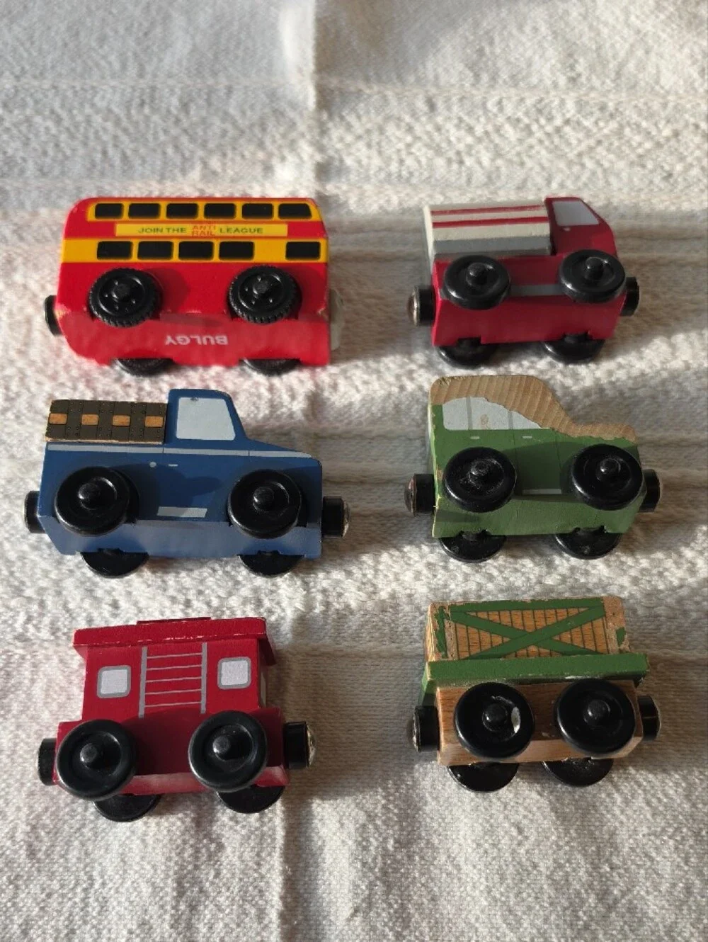 Vintage Thomas & Friends Multicolor Wooden Train and Vehicles Set